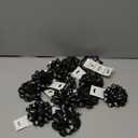 The Gift Wrap Company Decorative Confetti Gift Bows, Medium, Black, pack of 12