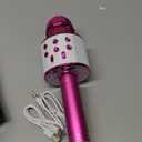 KIDWILL Wireless Bluetooth Karaoke Microphone for Kids, 5-in-1 Portable Handheld Karaoke Mic Speaker Player Recorder with Adjustable Remix FM Radio for Kids Girls Boys Teens Birthday-Hot Pink