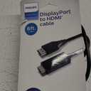 Philips 6' Display Port to HDMI Cable - Black