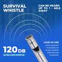 CloudTen Premium Quality Emergency Blanket Bundle | 10 Tear Resistant Blankets Plus Emergency Whistle | Reusable Emergency Mylar Blankets for Survival Gear and Supplies or Camping Essentials