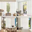 UNISHADES Panel Track Blinds, Blackout Fabric, Adjustable Track,Blackout Linen, (45 3/4" - 82 5/8") W x 96"H
