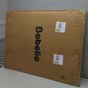 Babelio 36" Tall Upgraded Baby Gate with Cat Door, 29-43" Auto Close Durable Dog Gate for Stairs, Doorways and House, Easy Walk Thru Safety Gate with Pet Door Includes 4 Wall Cups, White