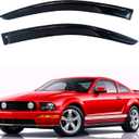 KPY Rain Guards Fit for 2005-2009 Ford Mustang, Out-Channel Window Visors Vent Wind Deflectors 2PC, Car Accessories for 05-09 Mustang