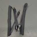 LISEN Coiled USB C Cable, Durable Short USB A to USB C Cable 2 Pack for Android Auto & CarPlay Cable, Short Type C Retractable Car Charger Cord for iPhone 17/16/15 Samsung Galaxy S25/S24 A15, Gray 4FT