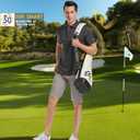 Mens Golf Shirt Short Sleeve Moisture Wicking Dry Fit Performance Solid Casual Pique Collared Golf Polo Shirts for Men (Medium, Dark Grey)