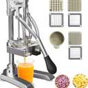 2-in-1 Commercial Manual Juicer & Vegetable Chopper, 3 Blades
