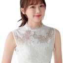 Fake Collar Detachable Dickey Collar Blouse Half Shirts Lace False Collars for Women Girls (One Size, A1-white)