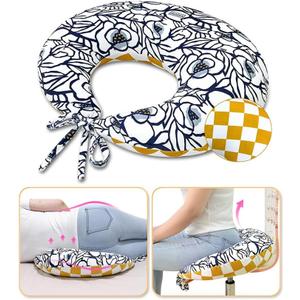 AOSSA BBL Pillow After Surgery for Sleeping Sitting, Booty Butt Pillows, Brazilian Butt Lift Post Surgery Recovery, Driving Donut Pillow, Foam Seat Support Hip Cushion for Chair Bed BBL Wedge Pillow