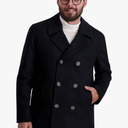 Nautica Men's Classic Double Breasted Peacoat, L