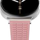 Sport Silicone Band Compatible with Samsung Galaxy Watch 8 Band 40mm 44mm/Galaxy Watch 8 Classic 46mm(2025), Soft Silicone Replacement Strap with Magnetic Buckle for Galaxy Watch 8 Women Men