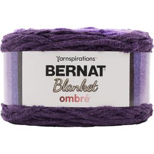Bernat Blanket Yarn, Eggplant Ombre