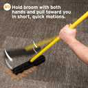 FURemover Sweep Pet Hair Rubber Broom with Carpet Rake and Squeegee, Ideal for Tile, Carpet and Hardwood, Disassembles for Easy Storage