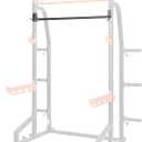Sunny Health & Fitness Power Cage Squat Rack Upgrade Attachments, Dip Bar, Plate Bar Holder, Belt Squat, J Hook, Lat, Adapter, U Ring, Pull Up Bar, Landmine, Captain's Chair, Tricep Rope For Home Gym