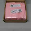 PiccoCasa Ruffled Pillow Shams Set of 2, Soft Breathable Pillow Covers with Envelope Closure, 100% Brushed Microfiber Pillow Case Standard Pink