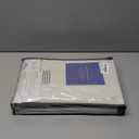 100% Blackout Shield Linen Blackout Curtains for Bedroom 84 Inches Long, Back Tab/Rod Pocket Living Room Drapes, Thermal Insulated Blackout Curtains 2 Panels Set, 50" W x 84" L, Cream