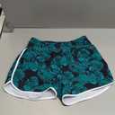 G Gradual 3" Women's Swim Shorts 3 Pockets High Waisted Board Shorts Tummy Control Swimsuit Bottoms with Liner Beach Water, Leaf, Medium