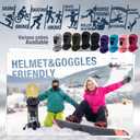 Kids Balaclava Windproof Ski Mask for Boy Girl (with Breathable Holes), Winter Hat Ski Mask for Cold Weather for Skiing (Black+light Grey)