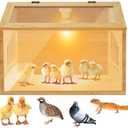 Brooder Box for ChicksIndoor Smart Wooden Poultry Brooder with Heater, Suitable for 5-10 Newborn Chicks, Ducks, Quail, etc.19.7 * 12 * 12inch