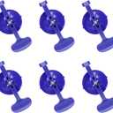 6PCS Suction Clamp Set for Car Body Repair, Blue Suction Cup Class Clamps Kit for Convertible Glass Windshield Top Repair Gluing
