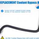 13251447 for Chevy Cruze 1.4 Radiator Hose 2011 2012 2013 2014 2015 2016 Recovery Tank Inlet Coolant Bypass Hose 11 12 13 14 15 16 GM Chevrolet Replace 13408385 1.4L Turbo