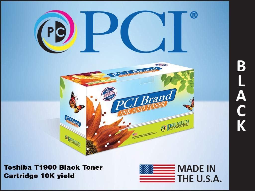 PCI Brand Compatible Toner Cartridge Replacement for Toshiba T1900 Black Toner Cartridge 10K Yield
