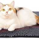 Self Warming Cat Bed Self Heating Cat Dog Mat 24 x 18 inch Extra Warm Thermal Pet Pad for Indoor Outdoor Pets with Removable Cover Non-Slip Bottom Washable Non Electric