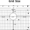 Kitchen Sink Grid and Sink Protectors, Stainless Steel Sink Grids for Bottom of Kitchen Sinks, 26" x 14" with Rear Drain for Single Bowl Sinks