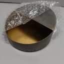 Luxury Metal Wall Candle Sconces  Small Handcrafted Wall-Mounted Tealight Candle Holders with Gold Leaf Interior  Modern & Rustic Home Dcor for Living Room, Hallway  6.5" Bronze Two Pieces