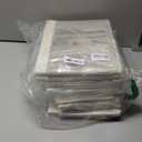 StorageWorks Storage Bins with Lid and Clear Window, Fabric Storage Boxes with Lids, Stackable Basket for Shelves, Closet Organizer and Storage Bins, Beige, Jumbo, 4-Pack