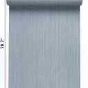 VaryPaper 15.7''x78.7'' Grayish Blue Grasscloth Wallpaper Textured Peel and Stick Fabric Wallpaper for Walls Removable Self Adhesive Waterproof Linen Contact Paper for Cabinets Shelves Bedroom Drawers