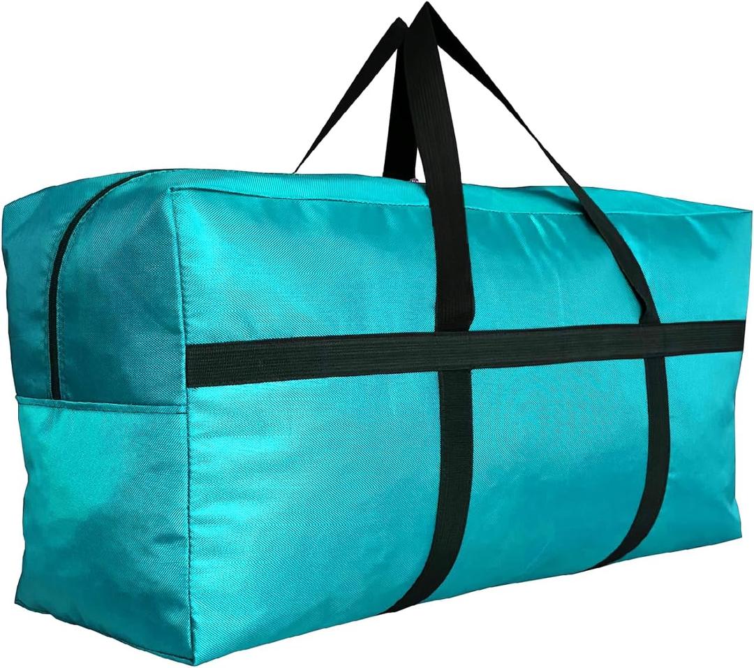 DoYiKe Extra Large Storage Duffle Bag with Zippers and Handles, Big Foldable Duffle Bag for Travel