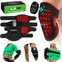 LX19 Red Light Therapy for Knee, Elbow and Shoulder, Triple Chips LED 850 and 660nm, Infrared Therapy for Circulation & Joint Support, Rechargeable, Adjustable Intensity
