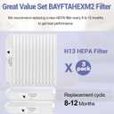 Upgrade BAYFTAHEXM2 Perfectfit 5 Media Filter Compatible with Trane 20"x 25"x 5" Merv 13 BAYFTAHEXM2 Expandable Replacement filters - 3 Packs