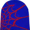 Pooyikoi Y2K Gothic Spider Pattern Wool Acrylic Knitted Hat Women Beanie Winter Warm Beanies Men Casual Skullies Outdoor 