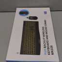 Wireless Keyboard and Mouse Combo, 9 Backlit Effects, Rechargeable 4000mAh Backlit Keyboard with Wrist Rest, 6 Button Mouse, 2.4G Full Size Quiet Keyboard Set for Computer, PC, Laptop, Mac, Windows