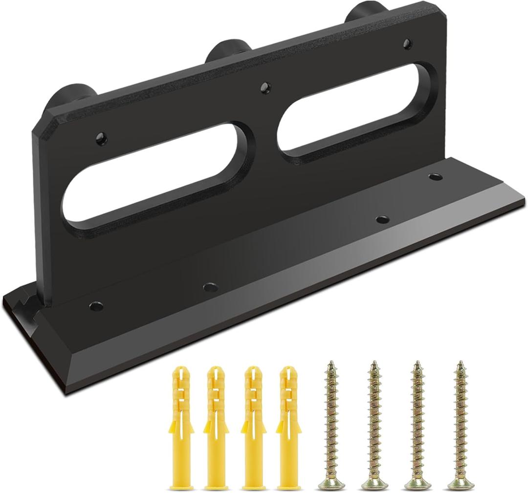 French Security Door Brace, Heavy Metal Security Lock Door Brace, with Rubber Buffer, Withstands 3000 Lbs, Prevent Entry Robbery/Thieves, Fit for Standard/Single/Double Door