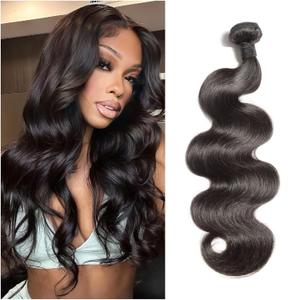 Body Wave Bundles Human Hair 20 Inch 1 Bundles 12A Brazilian 100% Unprocessed Virgin Human Hair Weave Bundles Human Hair Extensions Natural Color