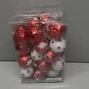 Christmas Ornaments Balls - 30 Pcs 2.4 Inch Shatterproof Plastic Christmas Balls Sets, Red & White Small Christmas Tree Ball Hanging Ornaments for Holiday Wreath Party Christmas Tree Decor (H)