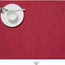 Chilewich Mini Basketweave Placemats, Woven Rectangle Placemats Set of 4, 14"x19"