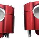 7/8" to 1 1/8" HandleBar Risers Mount Clamps Risers Adaptor for Dirt Pit Bike ATV Motorcycle (RED)