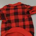 Dog Fleece Sweater for Small Dogs Buffalo Plaid Dog Clothes Soft Thickening Warm Puppy Clothes Sweater for Small Dogs Girl & Boy(XS)