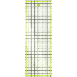 ARTEZA Quilting Ruler, Laser Cut Acrylic, Double Colored Grid Lines, 8.5"x24"