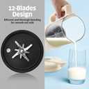 8 in1 Automatic Nut Milk Maker, 40oz Soybean Milk Machine, Homemade Almond, Oat, Soy, Plant-Based Milk and Non Dairy Beverages, 12 Hours Timer/Room Temp/Auto-Clean/Keep Warm/Boil/Low-Noise, Beige