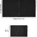 Partition Curtains in The car Black Privacy Protection Anti-Peeping (Black-3pcs Curtain Set)