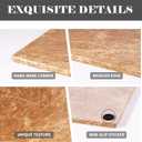 Natural Marble Cutting Boards for Kitchen - 12" x 8" Multi-Purpose Pastry Marble Tray Cheese Board Marble Slab for Counter, Bathroom Perfume Tray Jewelry Candle Plate (Light Emperador)