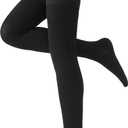 TOFLY Thigh High Compression Socks for Women & Men, Closed Toe 15-20mmHg Graduated Medical Compression Stockings with Silicone Band, Opaque Support Stockings for Varicose Veins, Edema, DVT,Black XL