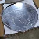 42 Inch Round Bathroom Mirror - Black Wall Mounted Circle Mirror with Metal Frame, Modern Round Hanging Mirror Suitable for Bathroom, Vanity, Entryway, Living Room