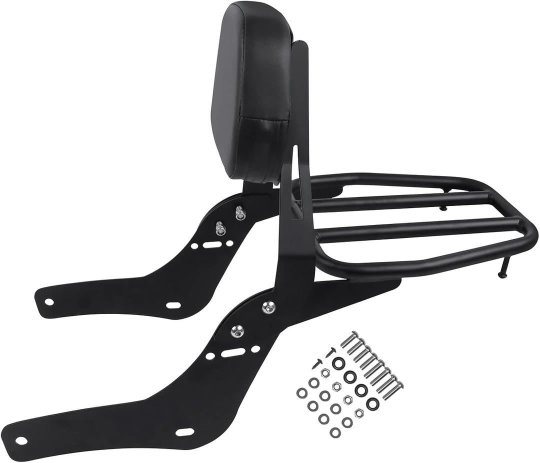 Motorcycle Sissy Bar Backrest Rear Passenger Seat Replacement for Honda Rebel 1100 CMX1100 CMX 1100 2021-2026 Detachable Backrest
