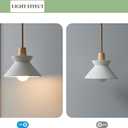 Concrete Pendant Light Fixture, White Industrial Hanging Light, Adjustable Kitchen Island Pendant Lighting, 
SIZE - 8.26"Hx9.25"Wx9.25"D
ADJUSTABLE CORD - Equipped with 47.2" cord, it can be adjusted according to your preferences and design