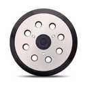 5 Inch 8 Hole Hook and Loop Metal Orbital Sander Pad Compatible with Makita BO5010 BO5030 BO5031 BO5041 XOB01Z Random Orbital Sander, 3 Screw Holes Sanders Replacement Pad Part for 743081-8 743051-7